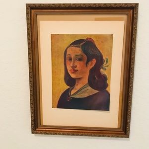 Paul Gauguin The Artist’s Mother Colorplate from Masterpieces of French Painting